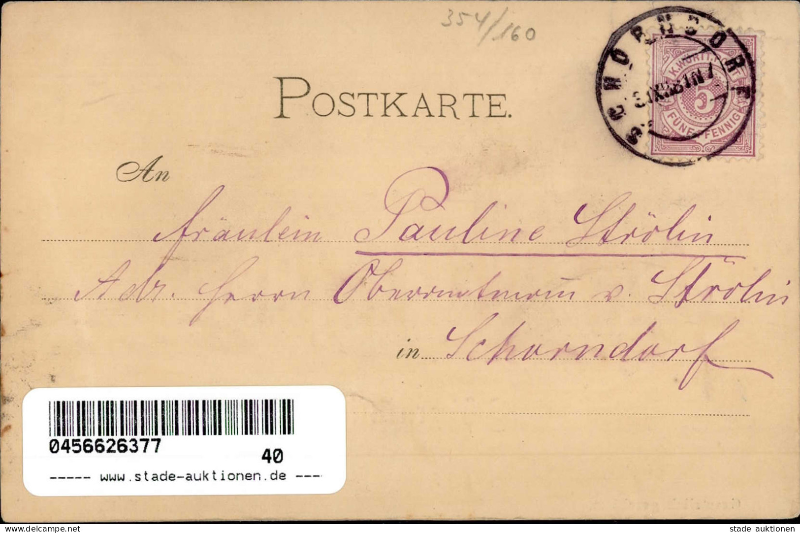 Vorläufer 1881 -  ICH GRATULIERE Sehr Frühe  EISENBAHN-AK O SCHORNDORF 31.12.1881!! Ecke Etwas Gestoßen! I-II - Histoire