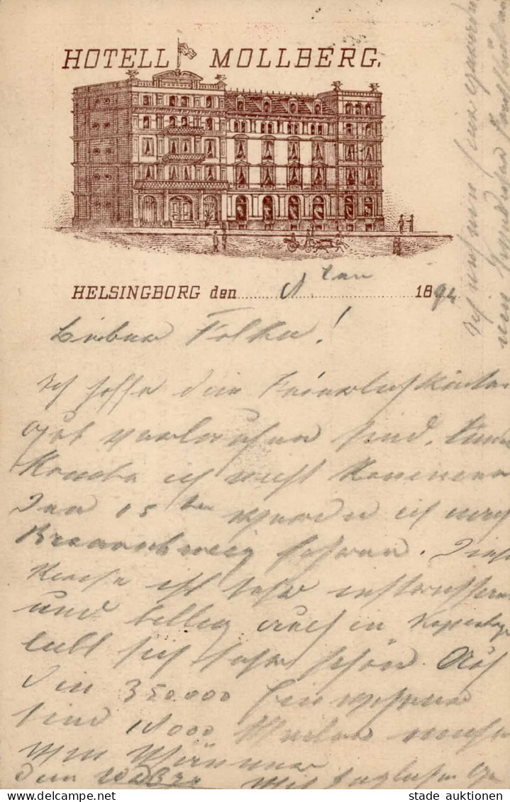 Vorläufer 1894 HELSINGBORG - Hotel MOLLBERG Schweden-GSK I-II - History