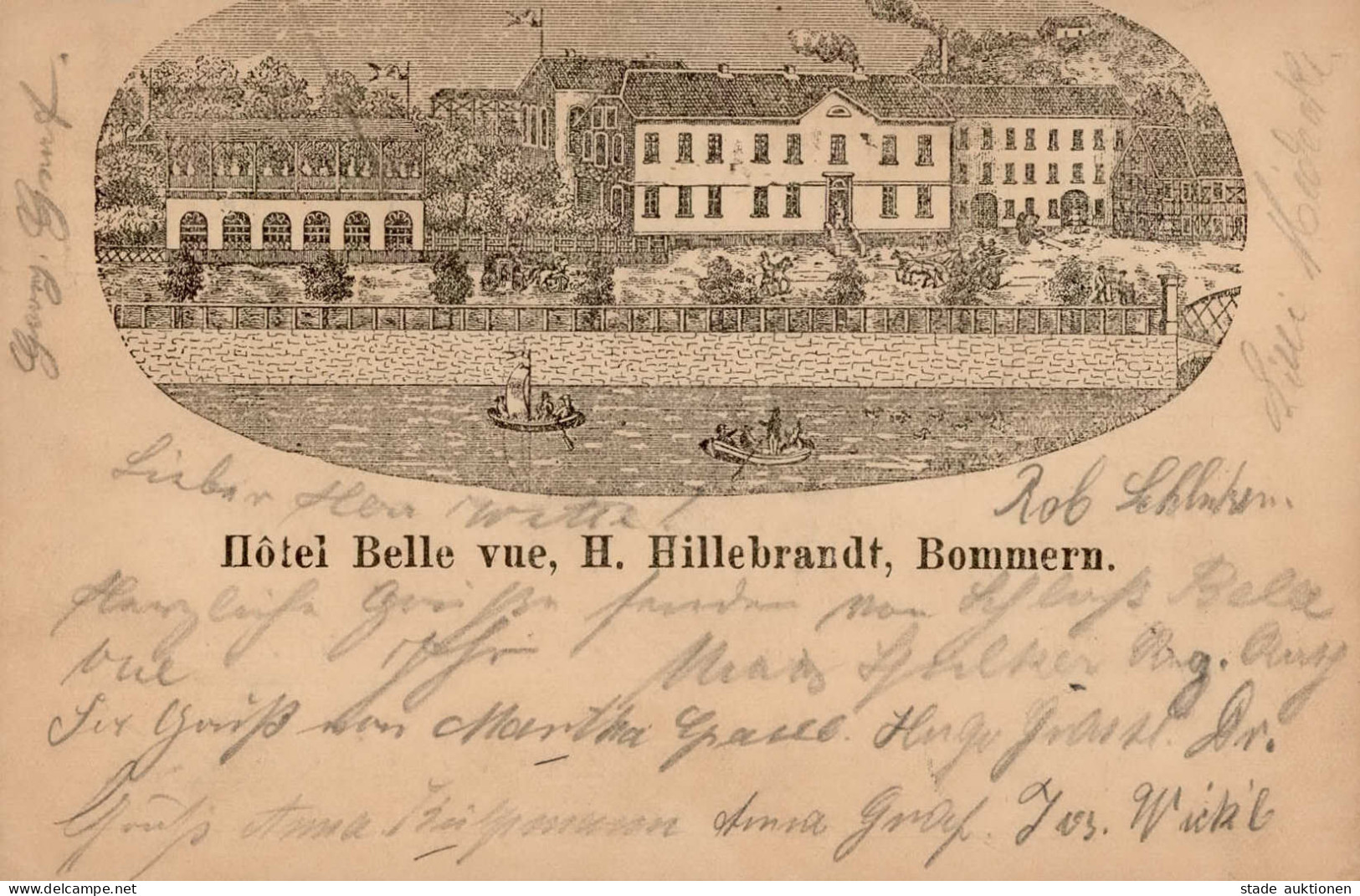 Vorläufer 1895 - BOMMERN - Hotel Belle I - Histoire