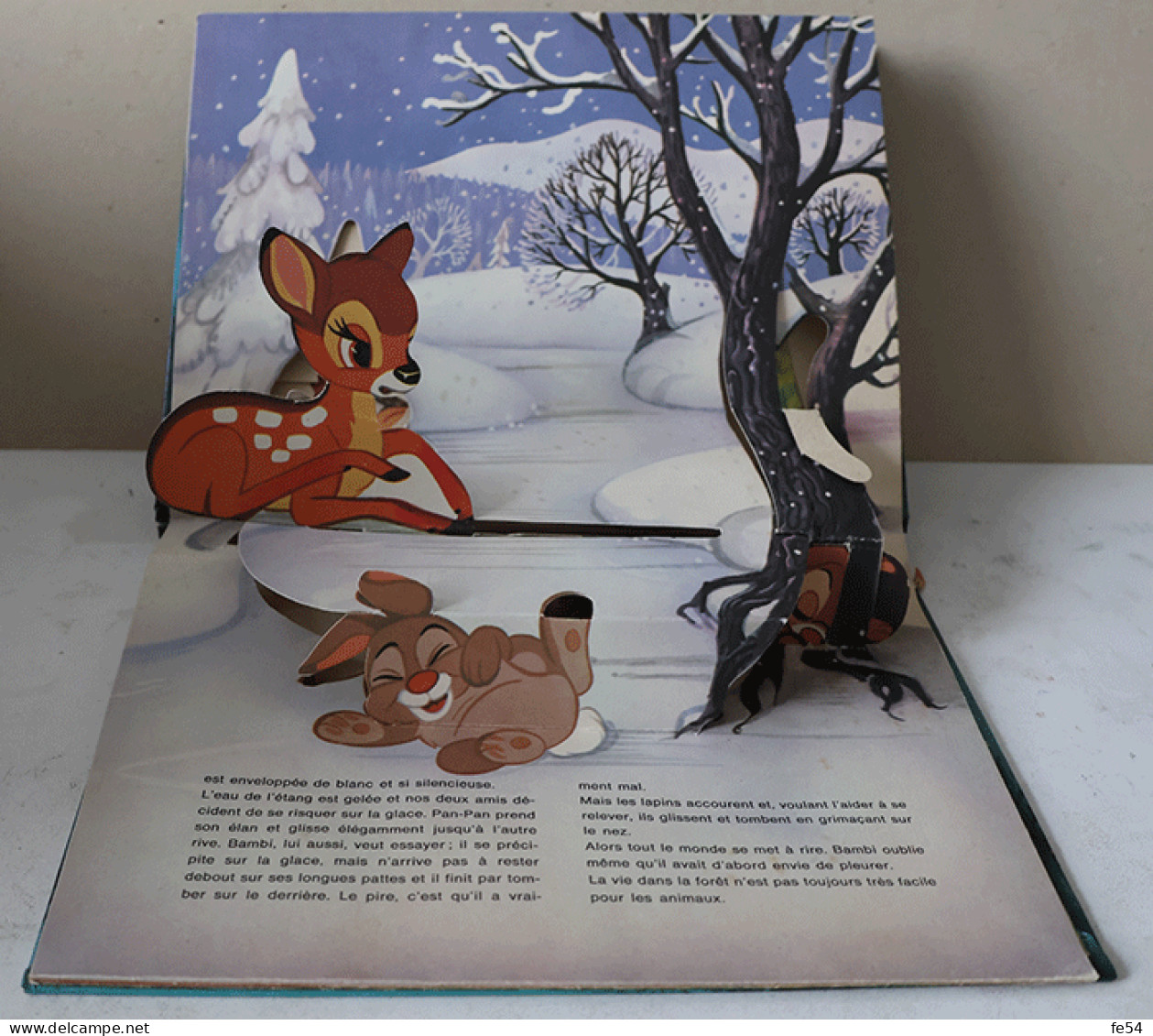 ° Livre à Système, Livre Animé, Pop-up, Pop-hop ° BAMBI - Walt Disney ° Hachette 1970 ° - Disney