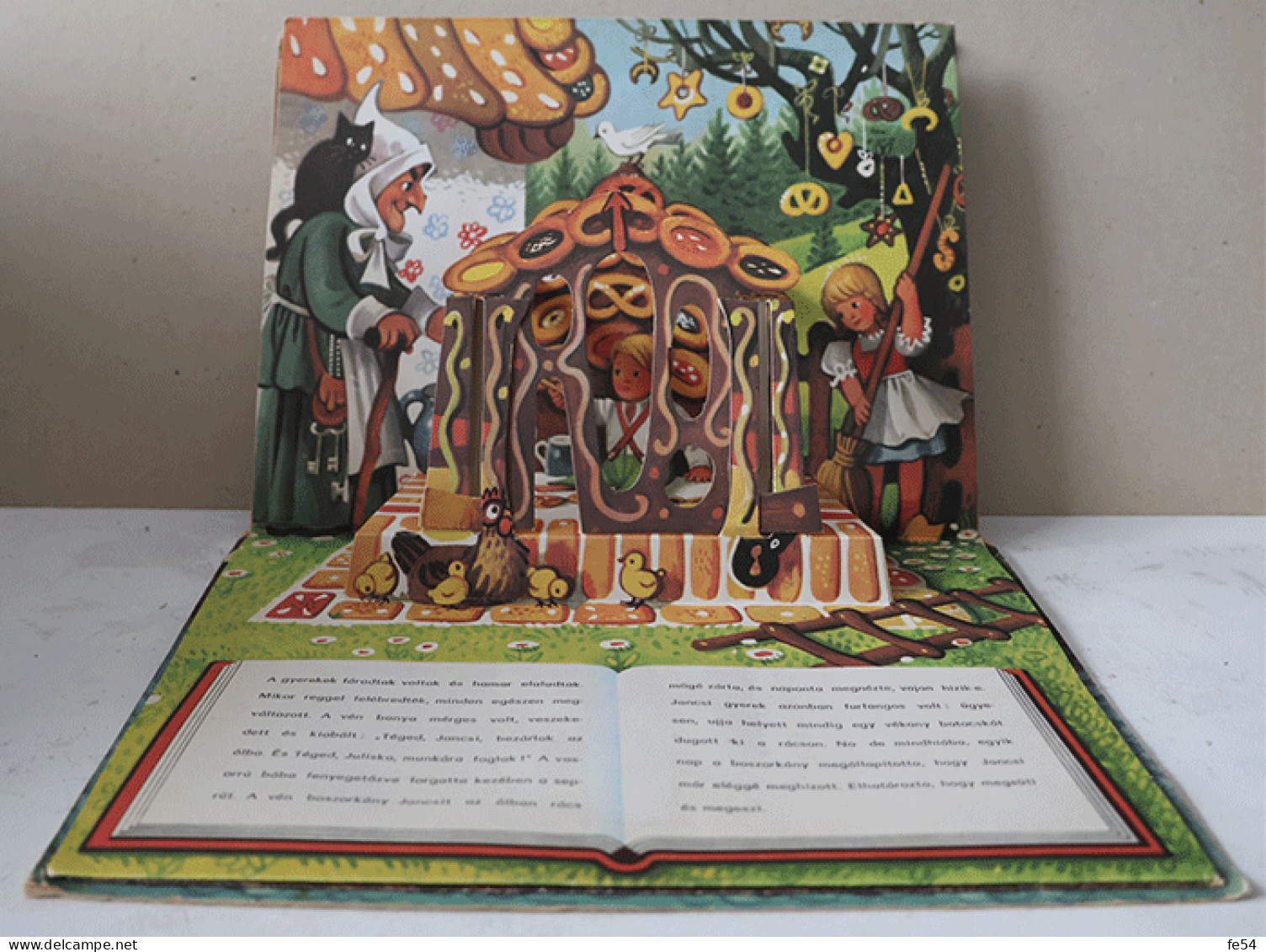 ° Livre à Système, Livre Animé, Pop-up, Pop-hop ° JANCSI ES JULISKA - "Hansel Et Gretel" ° V. Kubasta  1982 Artia ° - Giovani