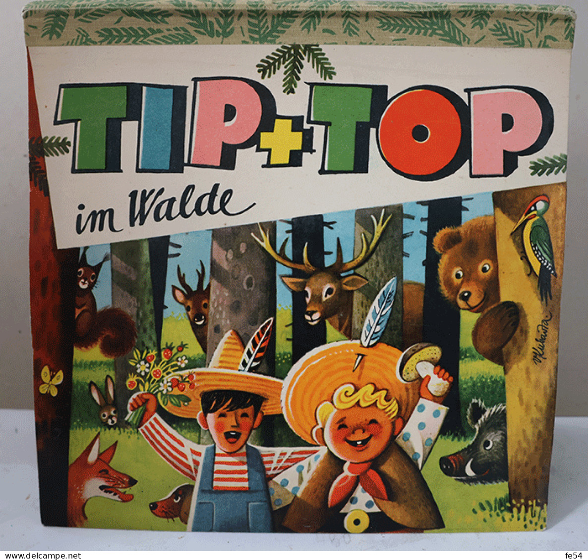 ° Livre à Système, Livre Animé, Pop-up, Pop-hop ° TIP + TOP Im Walde ° V. Kubasta  Carlsen Hamburg1960 Artia - Cuentos & Legendas