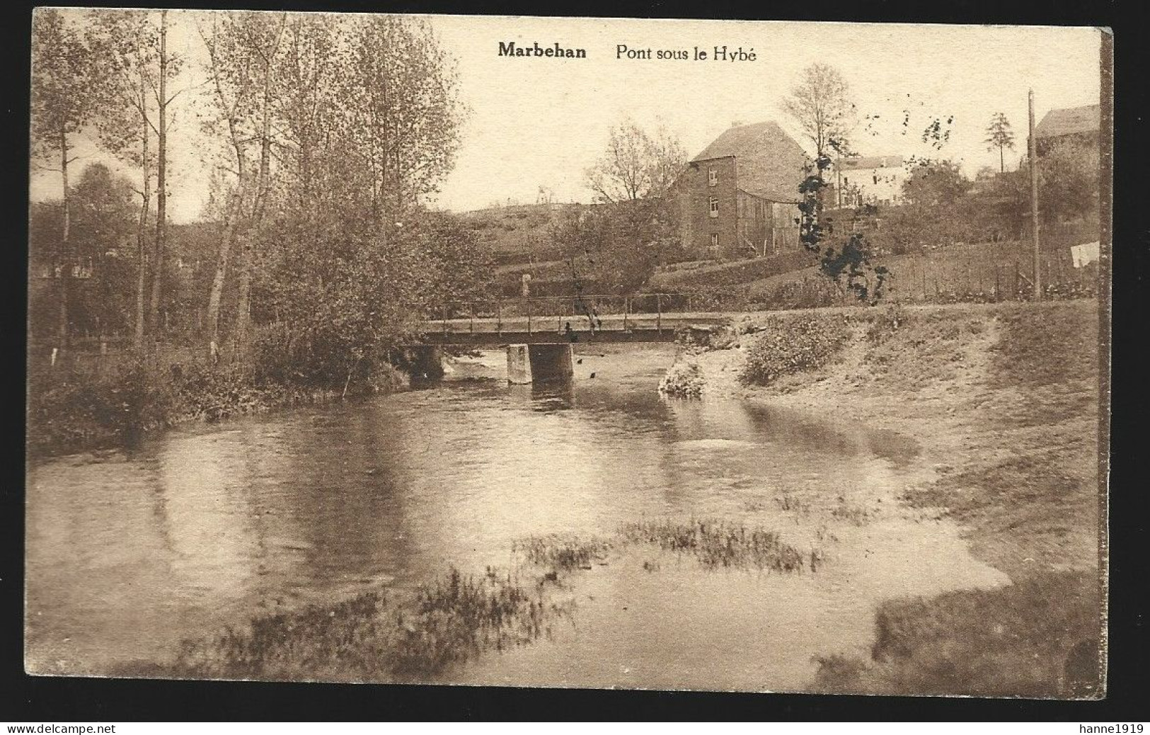 Marbehan Pont Sous Le Hybé 1934 Habay Luxembourg Htje - Habay