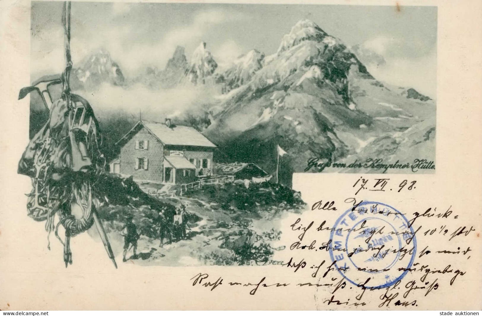 Berghütte Kempten Kemptner Hütte 1898 I-II Cabane - Other & Unclassified