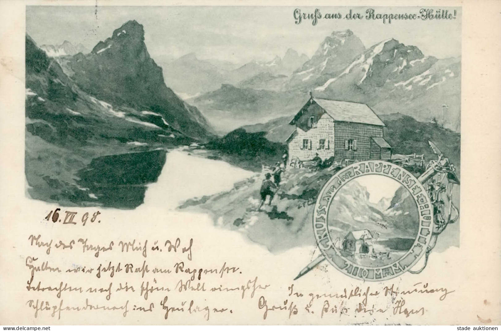 Berghütte Rappensee-Hütte 1898 I-II Cabane - Sonstige & Ohne Zuordnung