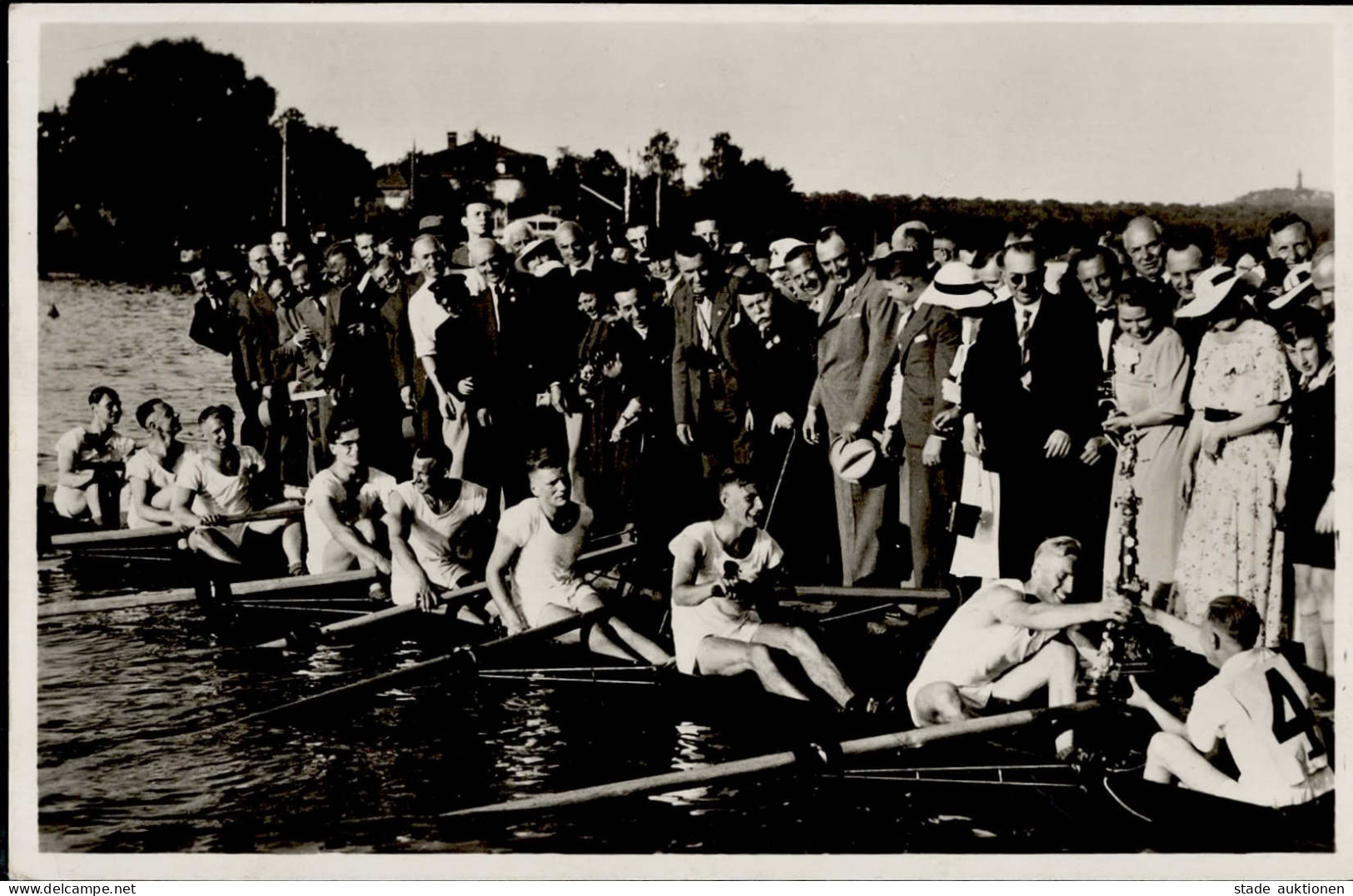 BERLIN OLYMPIA 1936 - Große Grüner Ruderregatta Favorit Wiking-Achter Berlin S-o Selten! I - Olympische Spiele