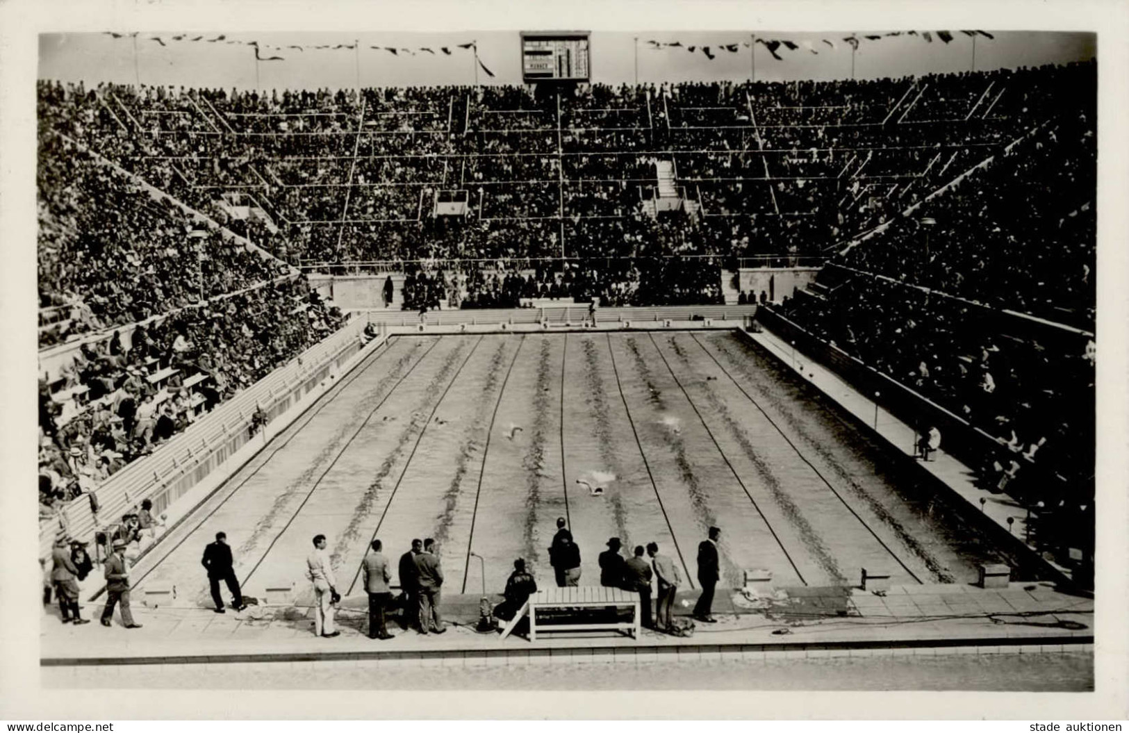 Olympiade 1936 Berlin Schwimmstadion PH =35 Foto-AK I-II - Olympische Spiele