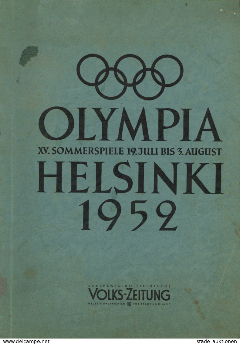 Olympiade Sommerspiele Sammelbild-Album Helsinki 1952, Schleswig-Holsteinische Volks-Zeitung, 48 S. II Journal - Olympic Games