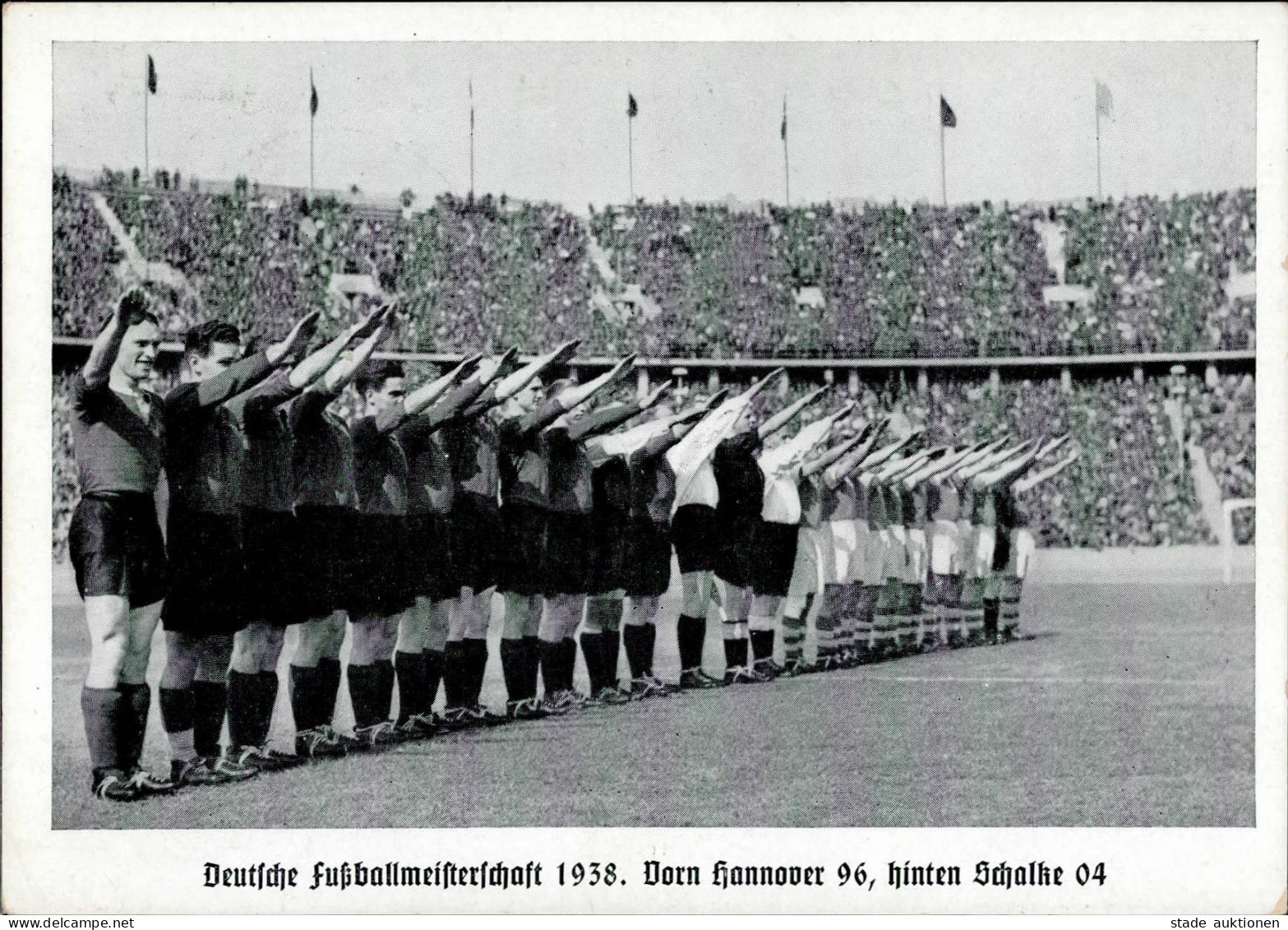 FUSSBALL - DEUTSCHE FUßBALLMEISTERSCHAFT 1938 HANNOVER 96 - SCHALKE 04 S-o I - Fussball