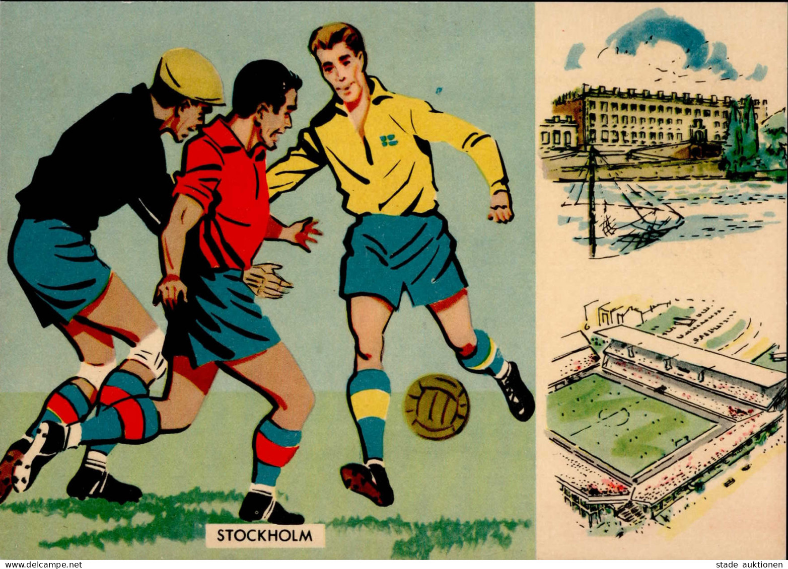 FUSSBALL - STOCKHOLM - FUSSBALL-WELTMEISTERSCHAFT 1958 FRANKREICH-BRASILIEN S-o I - Fussball