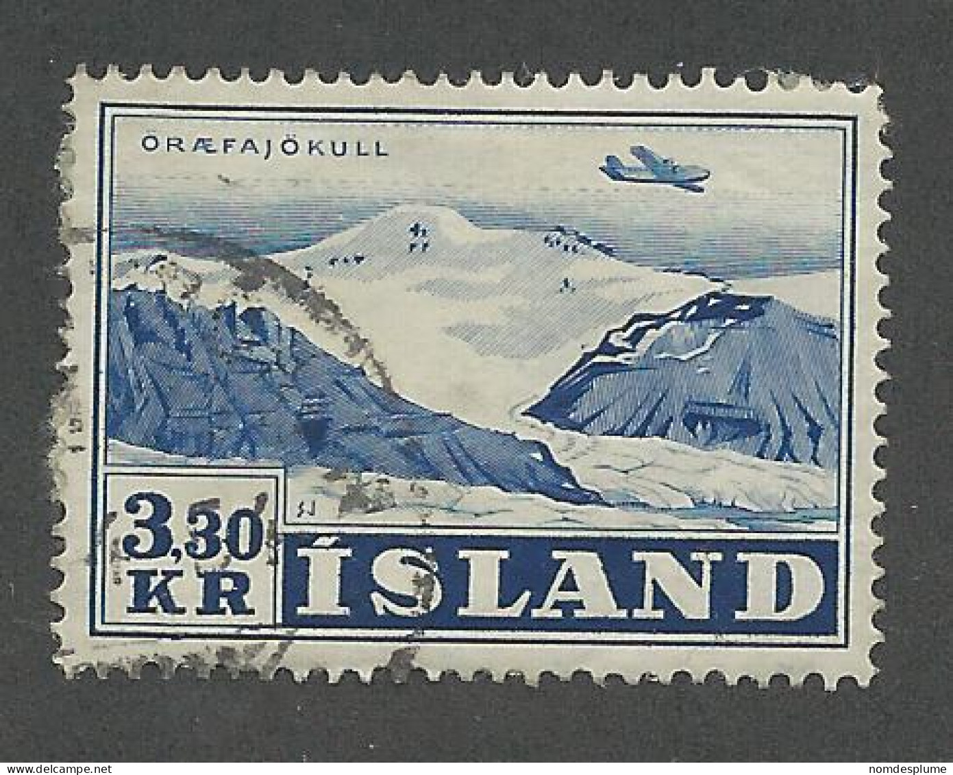 25441) Iceland 1952 Air - Gebraucht