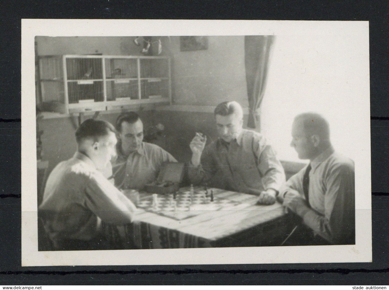 SCHACH - Foto (7x10cm) SCHACHSPIELER I - Chess