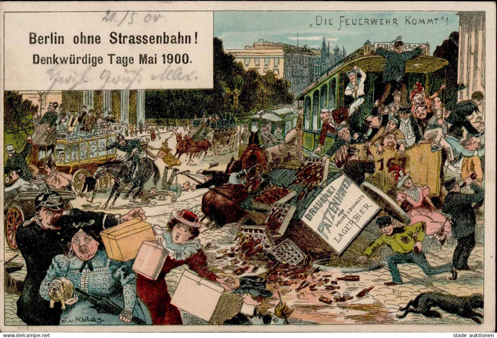 Berlin (1000) Berlin Ohne Straßenbahn Mai 1900 I- - Ploetzensee