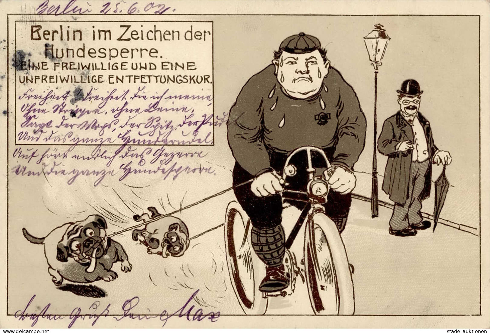 Berlin (1000) Im Zeichen Der Hundesperre Fahrrad 1902 I- Cycles - Ploetzensee