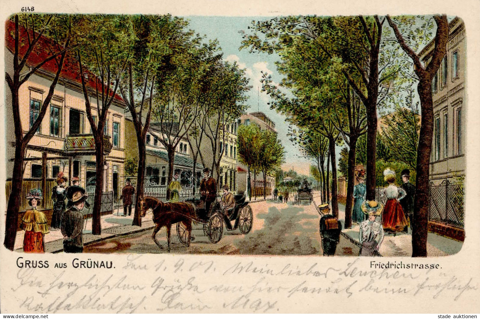 Berlin Grünau (1000) Friedrichstrasse 1901 I - Ploetzensee