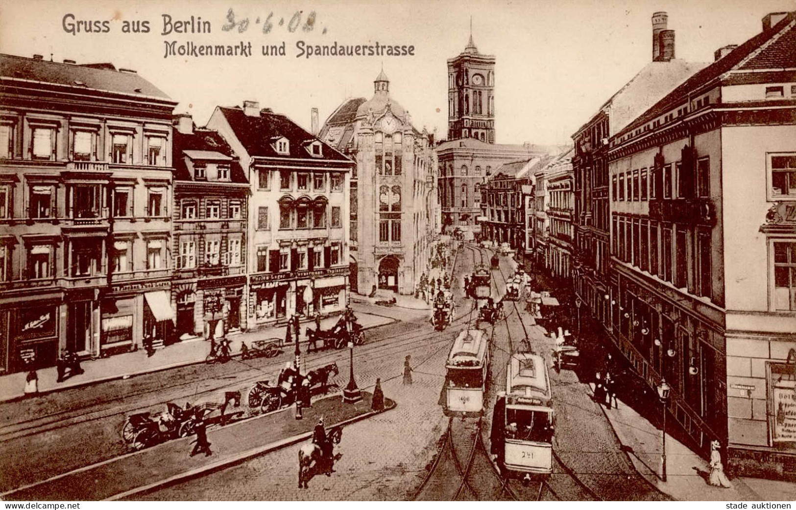 Berlin Mitte(1000) Spandauerstrasse Straßenbahn Zigarrenhandlung I- - Plötzensee