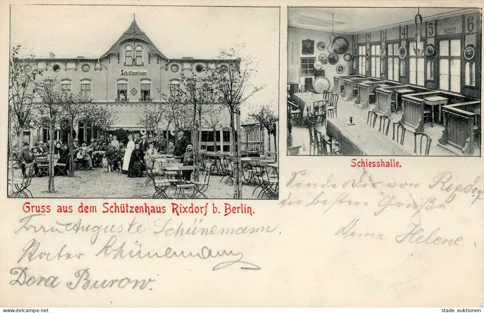 Berlin Rixdorf (1000) Schützenhaus 1903 I - Plötzensee