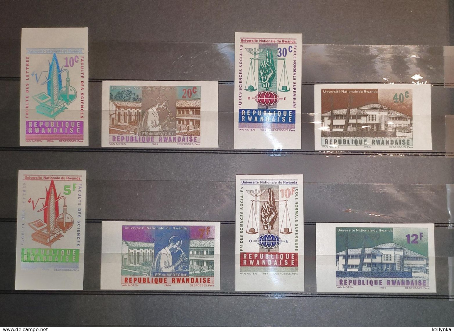 Rwanda - 84/91 - Université - Non Dentelé - Ongetand - Imperforated - 1965 - MNH - Unused Stamps