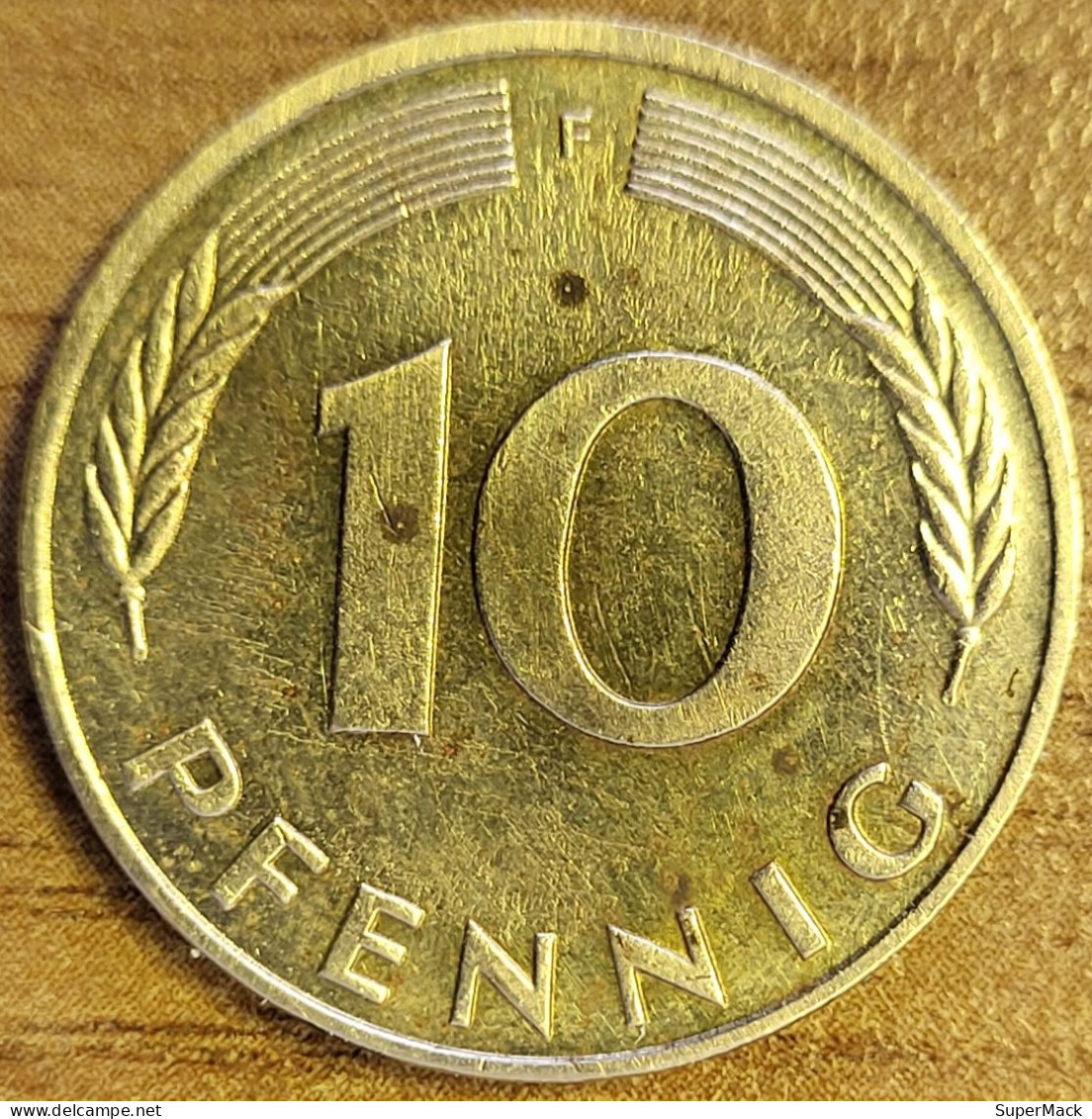 ALLEMAGNE 10 Pfennig 1991 F Stuttgart KM#108 TTB - 10 Pfennig