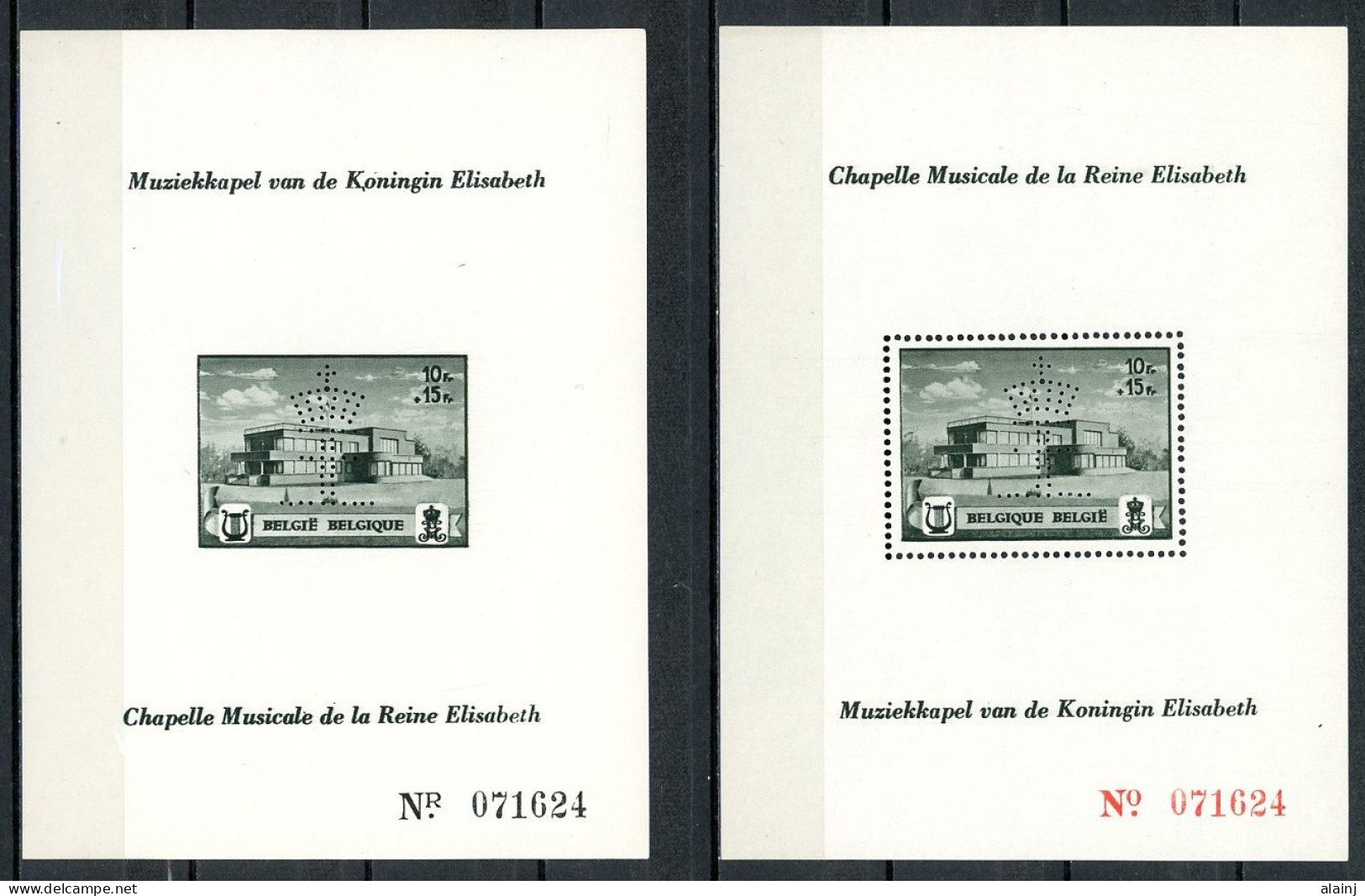 BE  PR45 - 46   XX   ---     Blocs Entiers Numérotés  --  Pleine Gomme Sans Charnièrtes  --  MNH - Privat- Und Lokalpost [PR & LO]