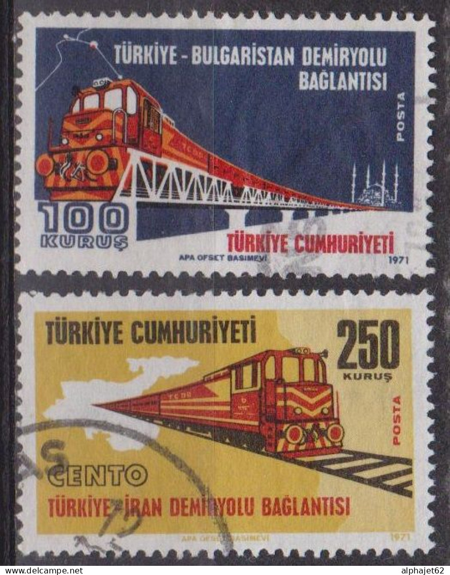 Chemins De Fer - TURQUIE - Locomotives Diésel - N° 2007-2009 - 1971 - Usados