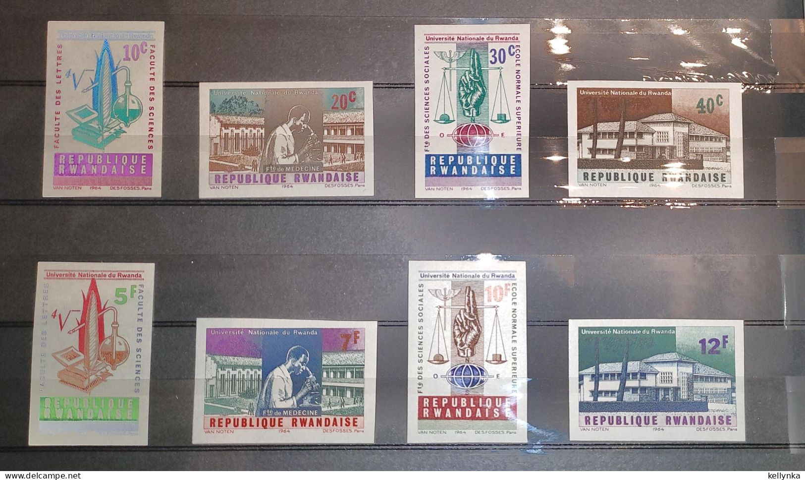Rwanda - 84/91 - Université - Non Dentelé - Ongetand - Imperforated - 1965 - MNH - Unused Stamps