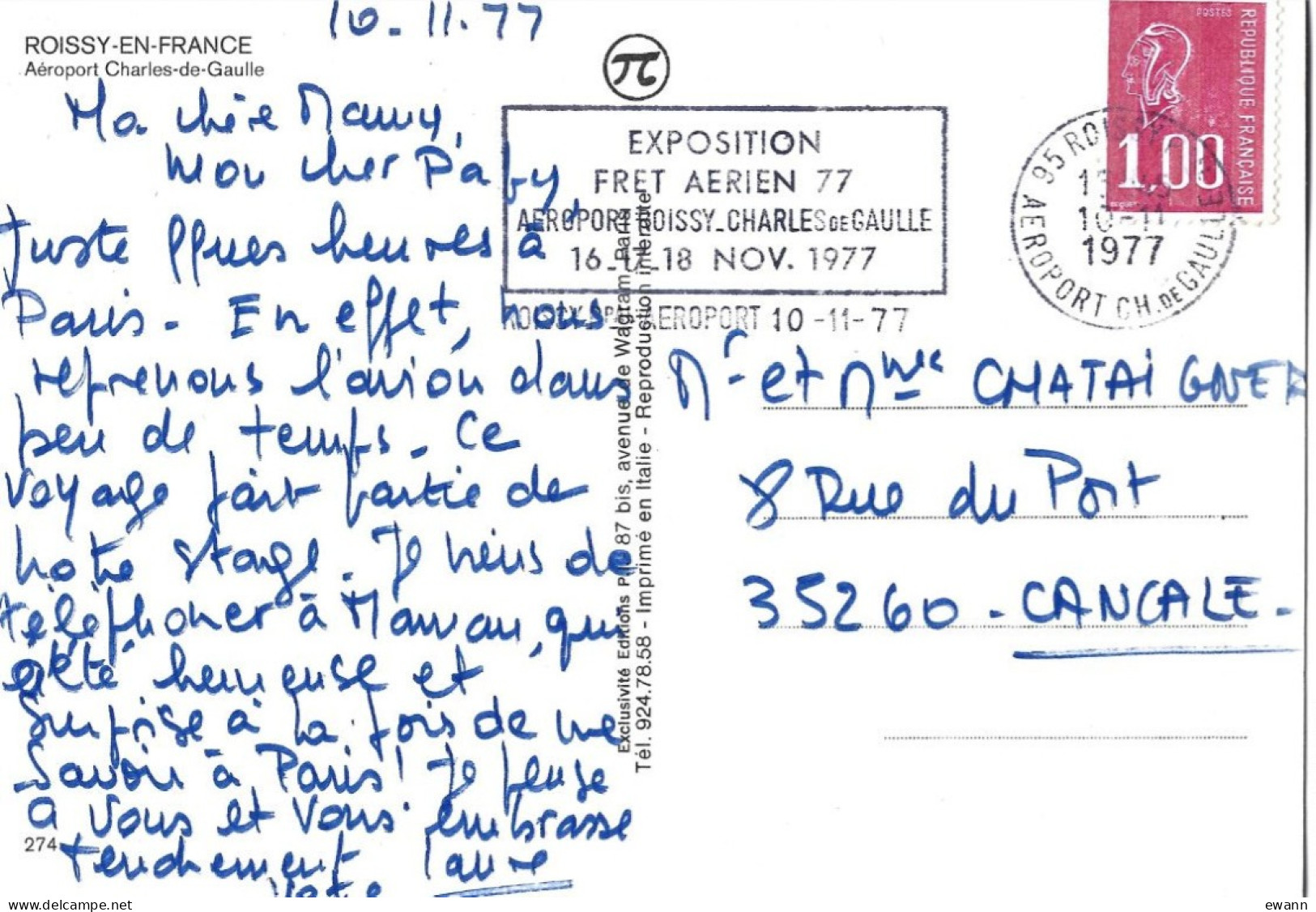 Carte Postale - Roissy-en-France - Aéroport Charles-de-Gaulle - Roissy En France