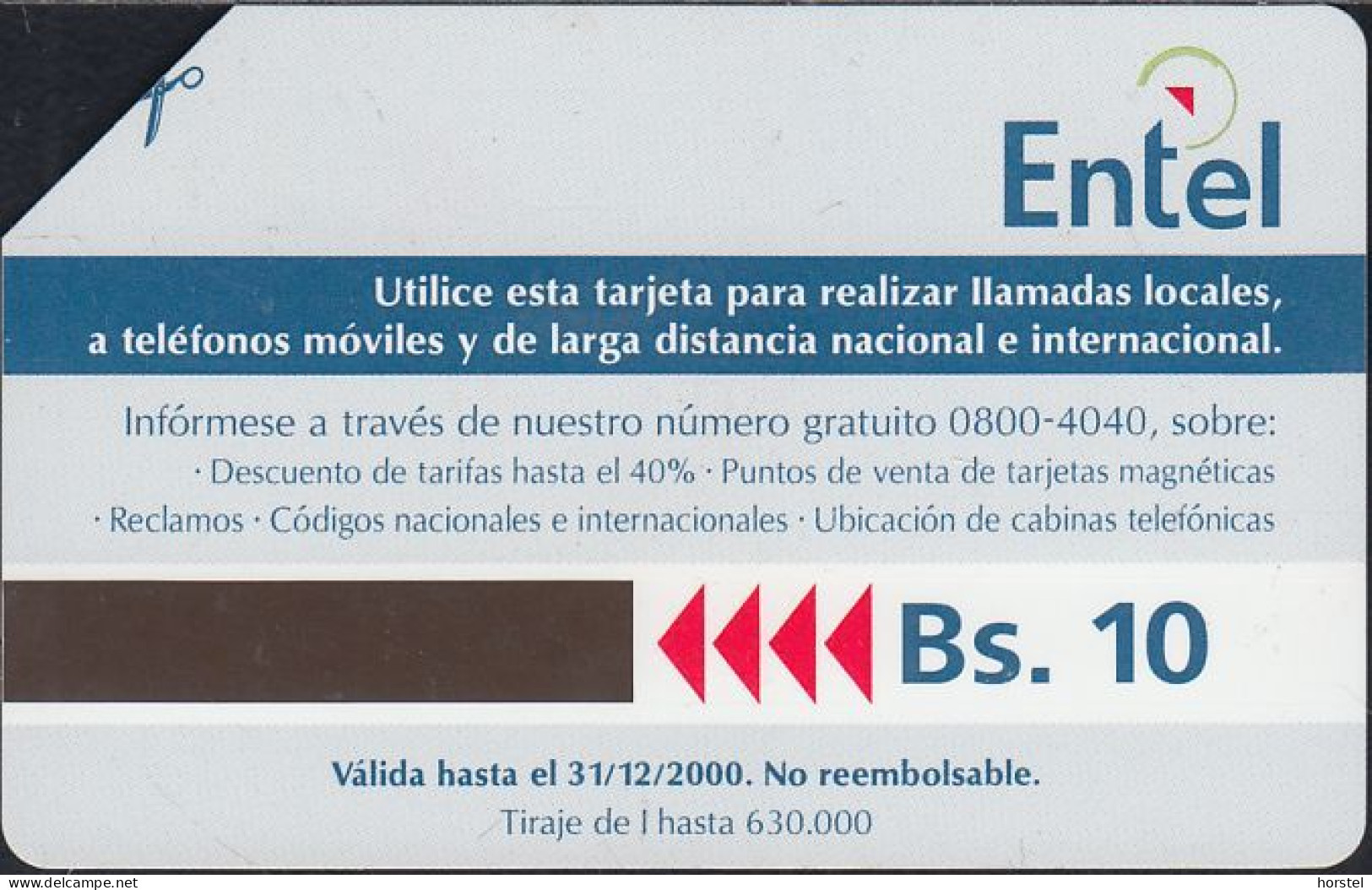 Bolivien - Bolivia - Entel - Urmet 30 - Entelnet 5 - Car - Computer - 10 Bs. - Bolivië