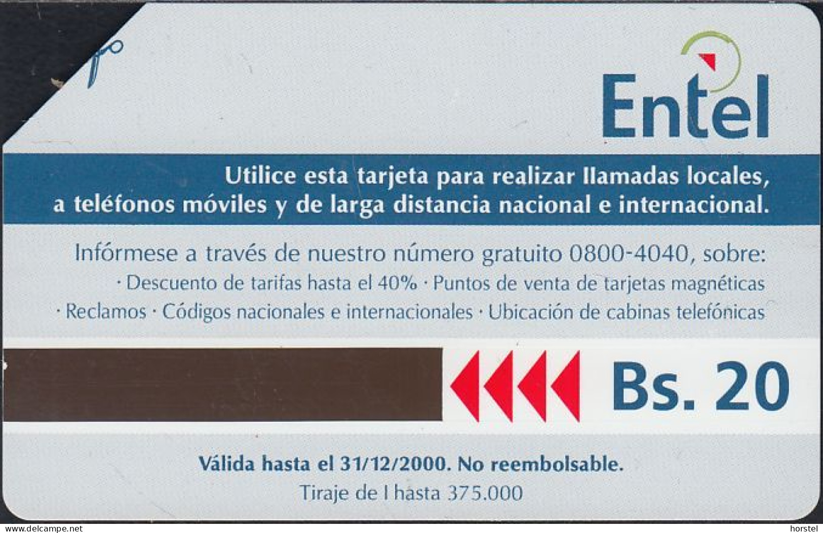 Bolivien - Bolivia - Entel - Urmet 32 - Entelnet 7 - CD - 20 Bs. - Bolivien