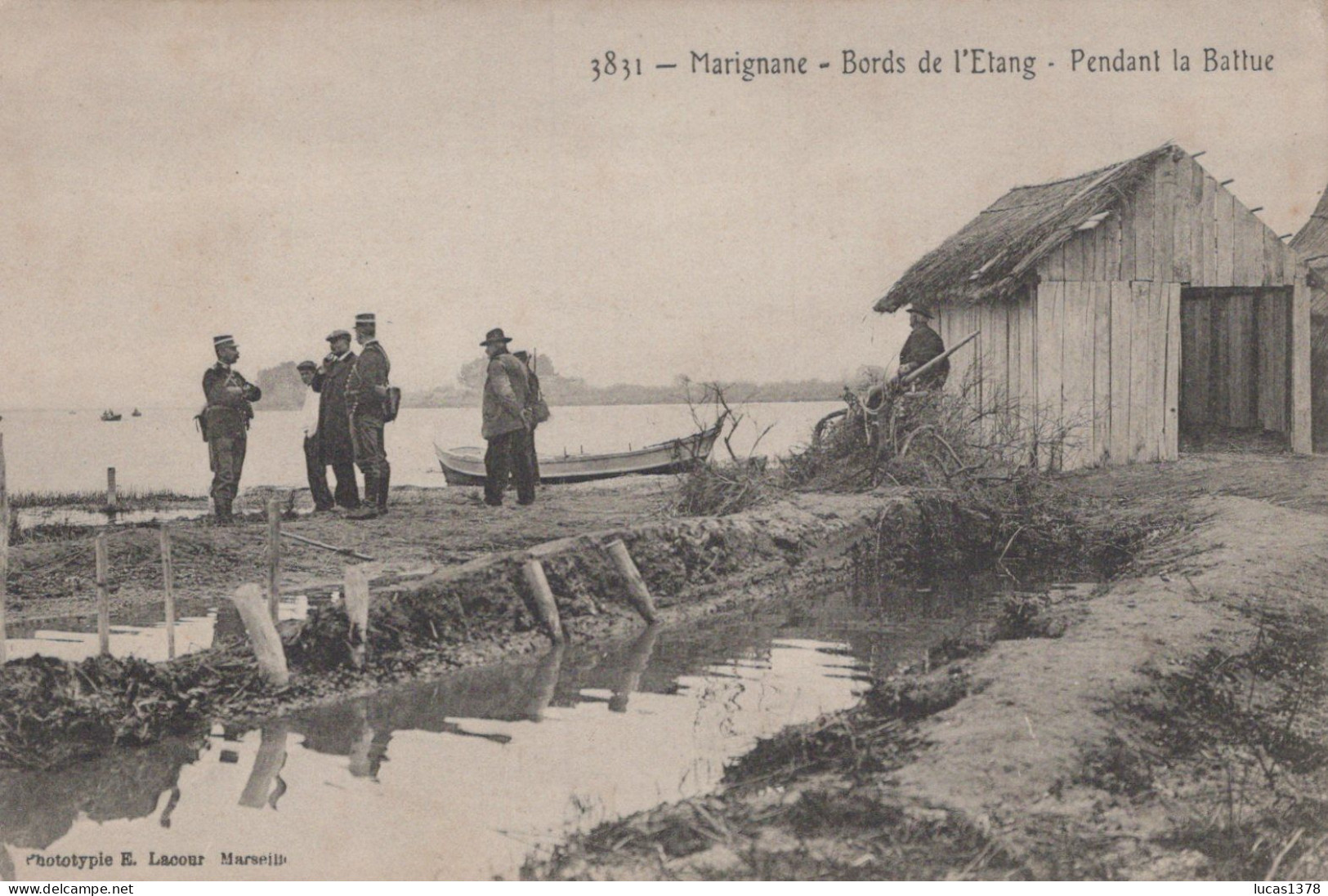 13 / MARIGNANE /  BORDS DE L ETANG / PENDANT LA BATTUE / LACOUR 3831 - Marignane