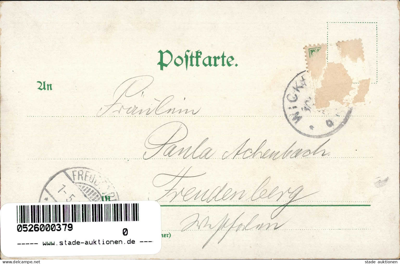 Bad Weilbach (6093) Gasthaus Zum Kurhaus 1900 II (kleine Stauchung, Marke Entfernt) - Autres & Non Classés