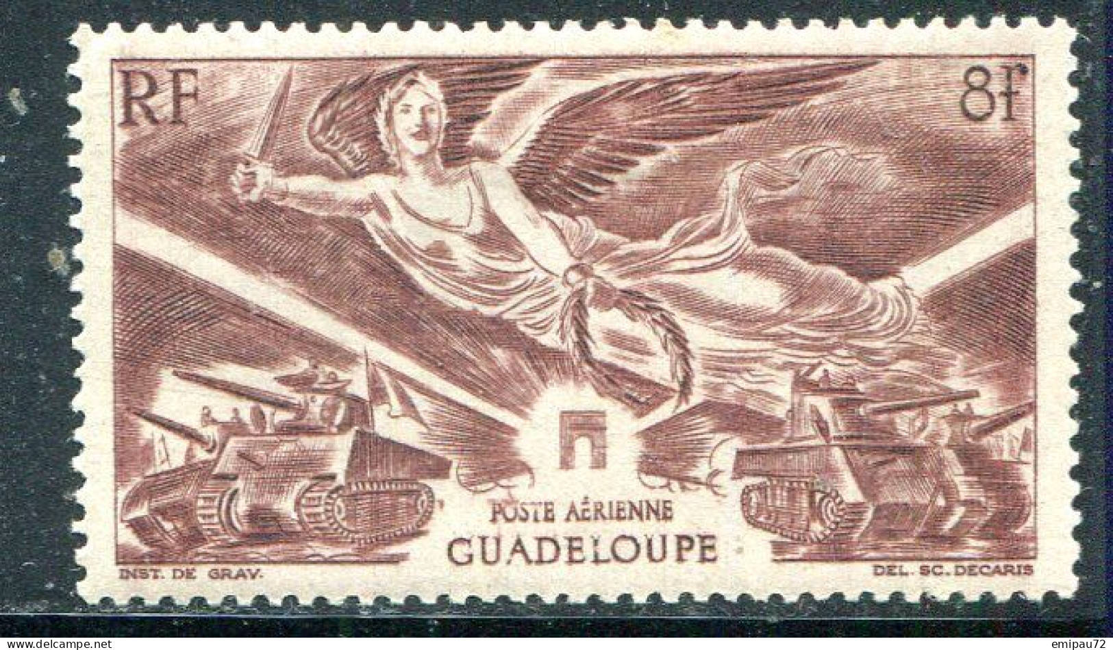 GUADELOUPE- P.A Y&T N°6- Neuf Avec Charnière * - Airmail