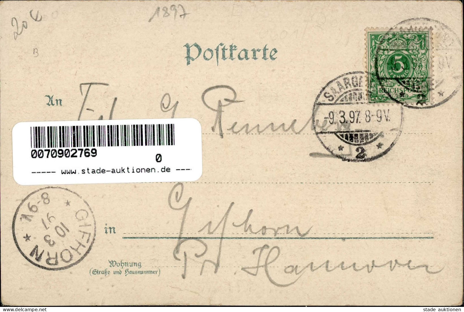 Saargemünd (6551) Marktplatz Rathaus Postamt 1897 I-II - Sonstige & Ohne Zuordnung