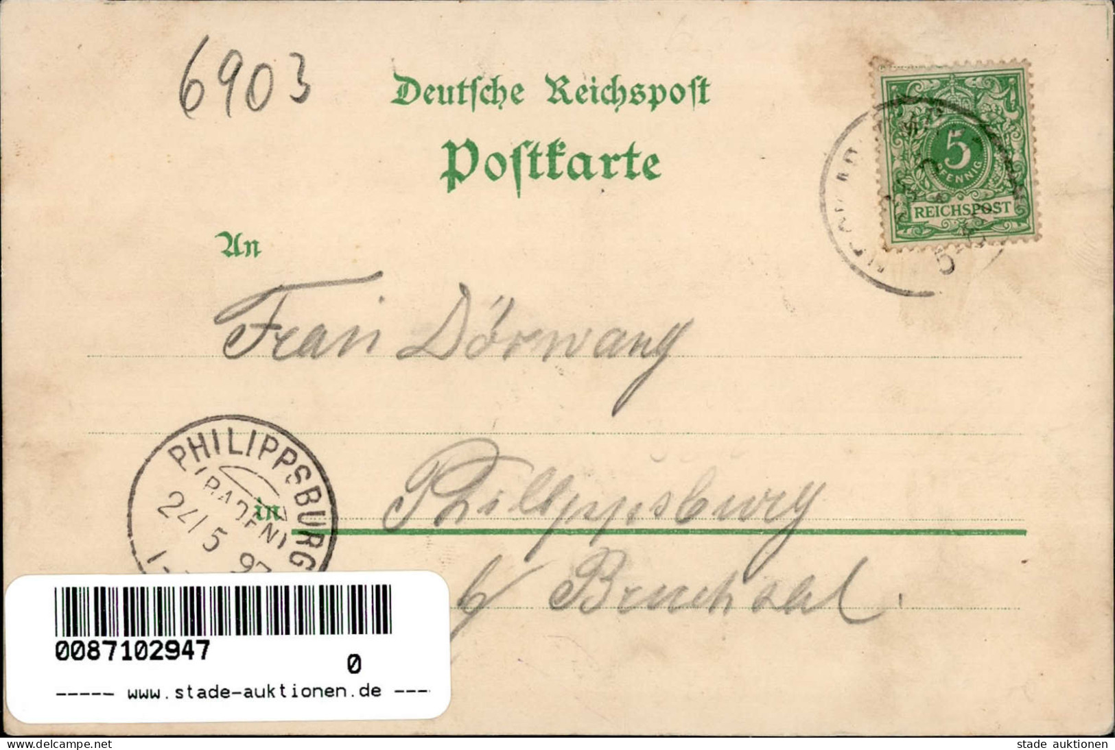 Neckargemünd (6903) Gasthaus Zum Hirsch Eisenbahn 1897 I-II Chemin De Fer - Andere & Zonder Classificatie