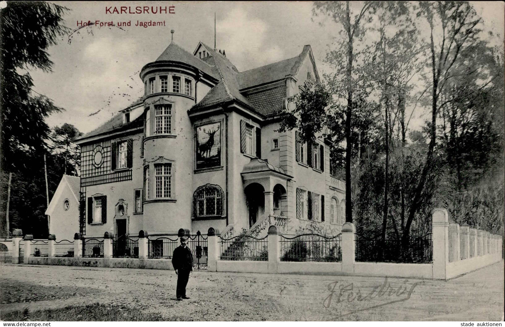 Karlsruhe (7500) Hof- Forst- Und Jagdamt 1906 I - Karlsruhe