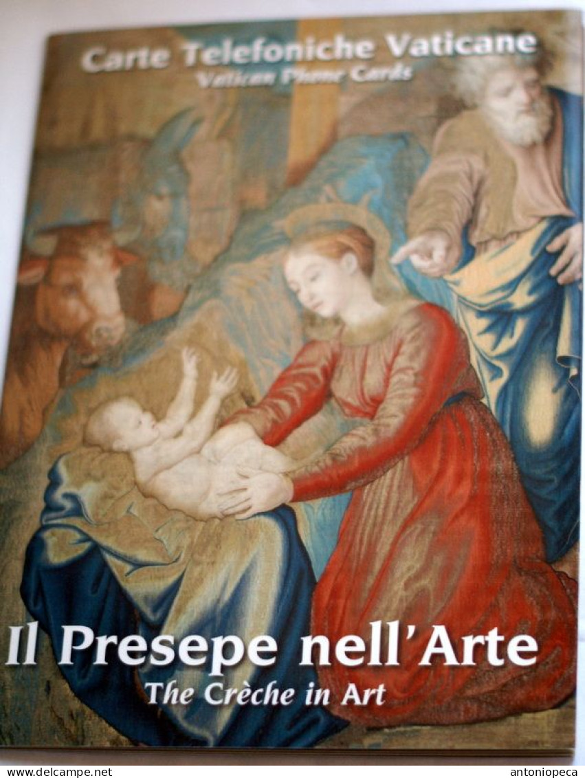 VATICAN 2023, FOLDER CARTE TELEFONICHE,"IL PRESEPE NELL'ARTE"(THE CRECHE IN ART) - Vaticano