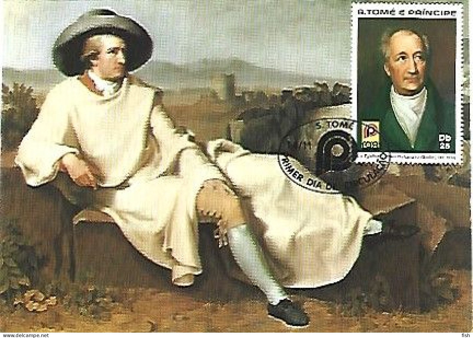 Sao Tome E Príncipe & Maximum Card, Johann Wolfgang Von Goethe, São Tomé 1981 (7979) - Sao Tome Et Principe