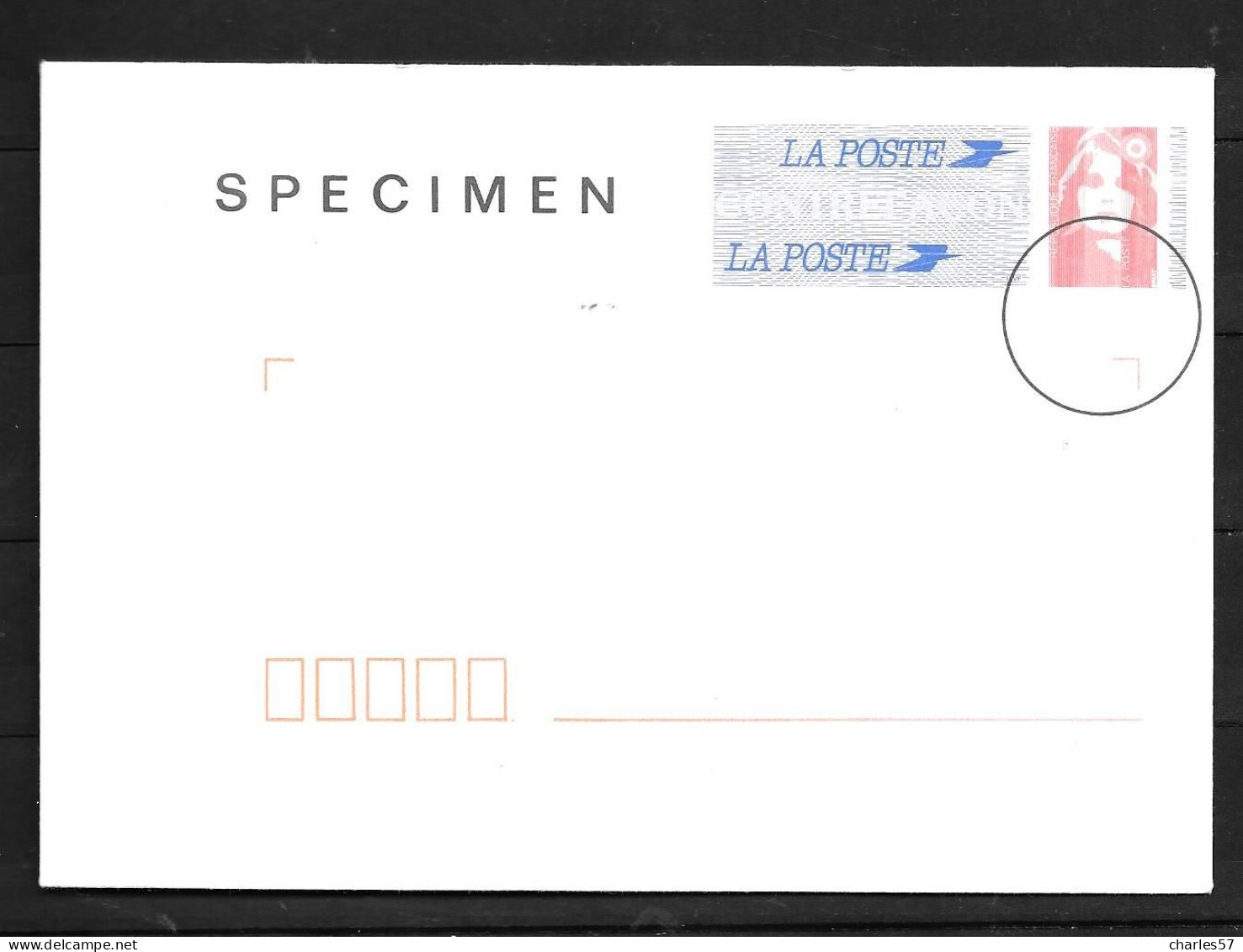 France: SPECIMEN Enveloppe Agrément N° 899 Lot 009/081 (16X11,5) - Specimen