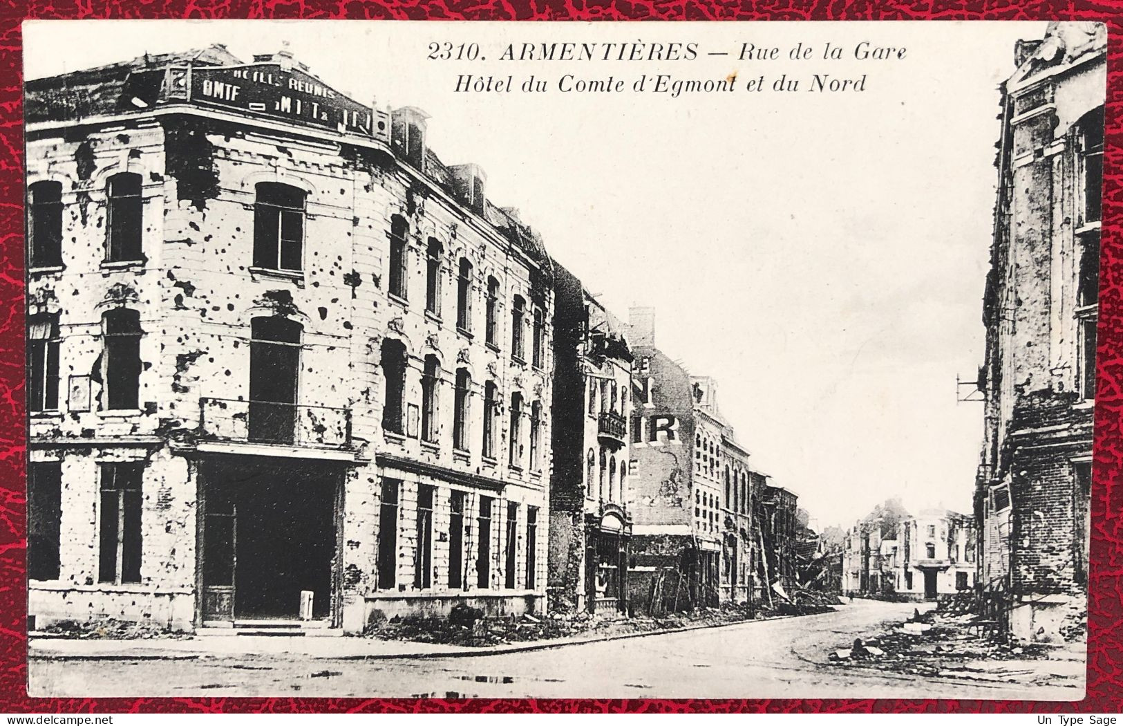 France, CPA - 2310. Armentières - Rue De La Gare - (B707) - Armentieres