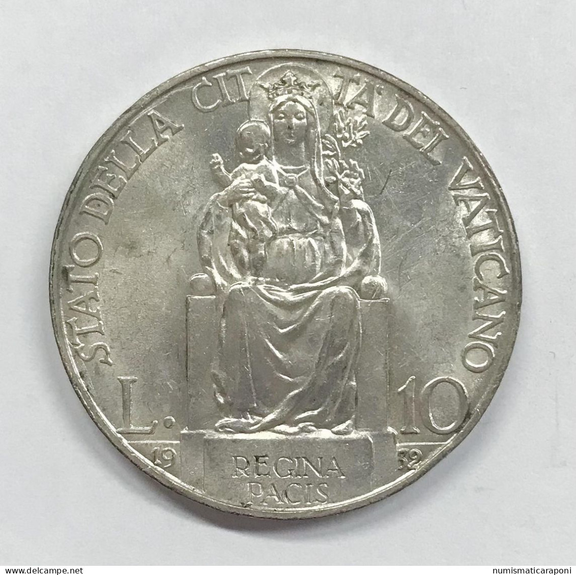 CITTA' DEL VATICANO Pio XI 1929-1939 10 Lire 1932 Spl+ - Vatican