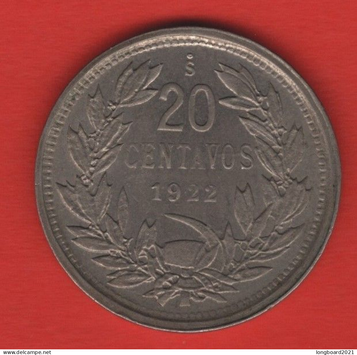 CHILE - 20 CENTAVOS 1922 - Chili