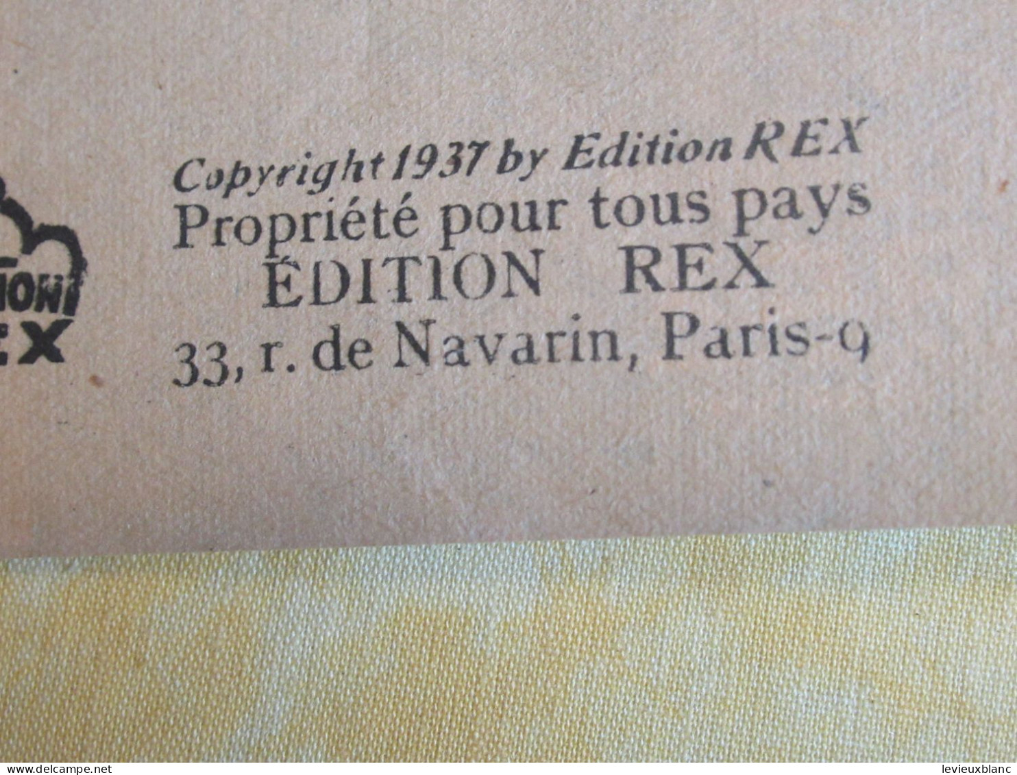 Partition/Tango Chinois/Jean LUMIERE/Gramophone/Boisyvon-Henriotti/Ed. REX/ 1937        PART338 - Otros & Sin Clasificación