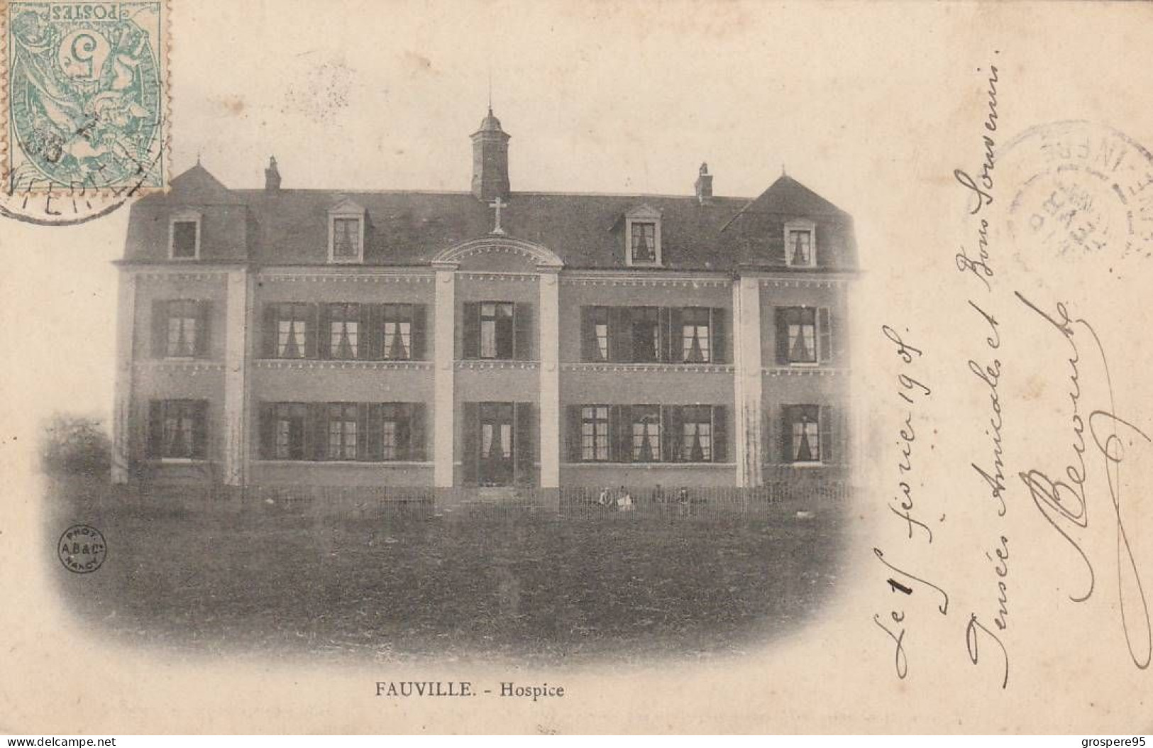 FAUVILLE HOSPICE 1905 - Autres & Non Classés