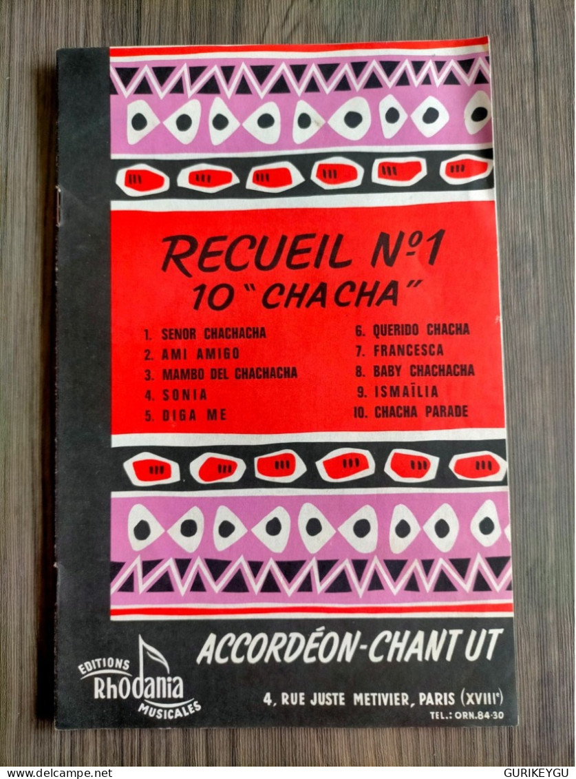 Recueil N° 1 CHACHA SENOR AMI AMIGO SONIA DIGA ME FRACESCA Partitions EO 1961 - Autres & Non Classés