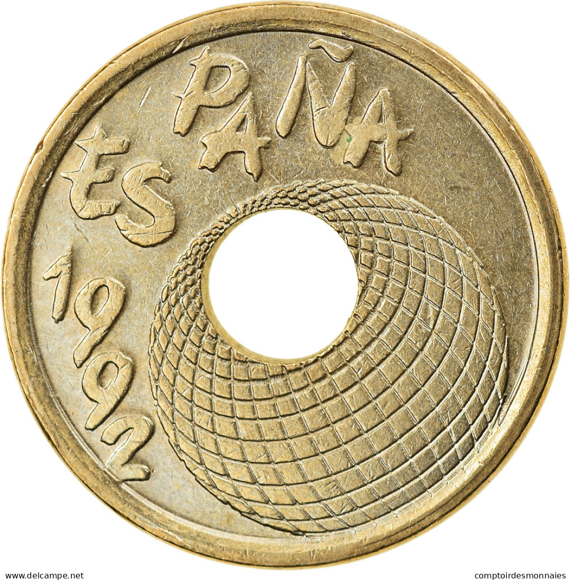 Monnaie, Espagne, Juan Carlos I, 25 Pesetas, 1992, Madrid, SUP, Aluminum-Bronze - 25 Peseta