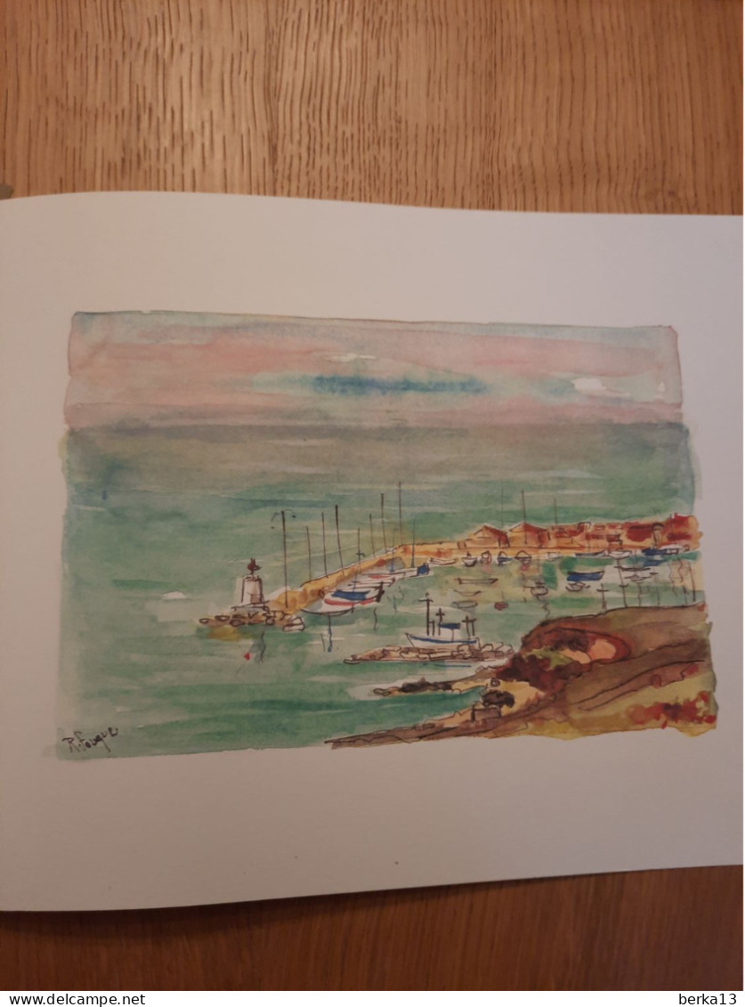 Aquarelle De Robert FOUQUE - L'Anse De Carro - Aquarelles