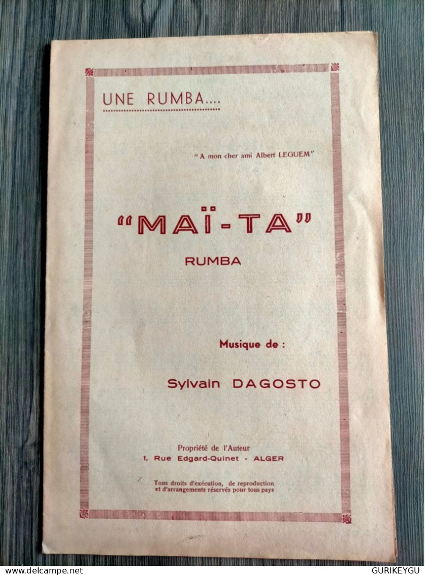 MAI-TA RUMBA Piano Accordéon SYLVAIN DAGOSTO Partitions EO - Autres & Non Classés