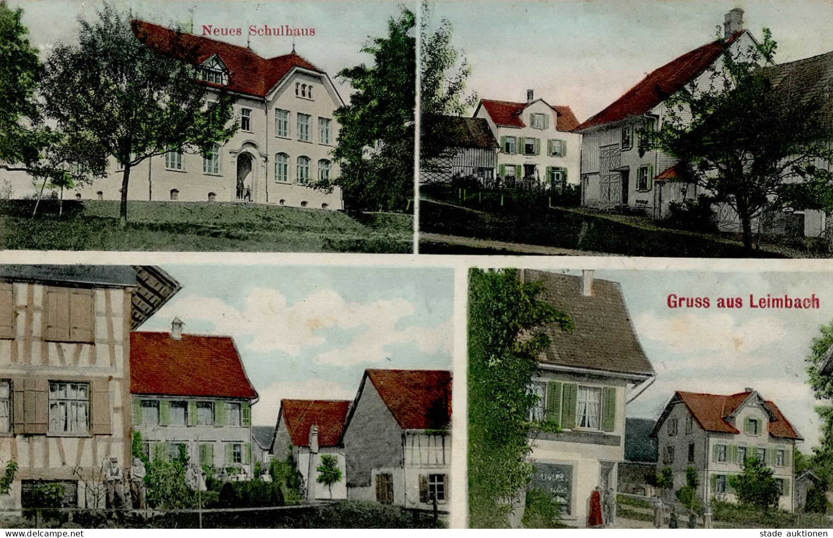 Leimbach (Aargau) Neues Schulhaus 1912 II (Stauchung) - Sulzbach-Rosenberg