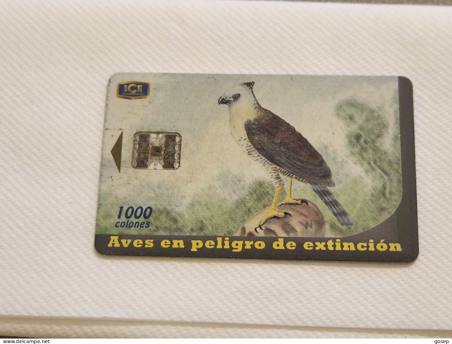 COSTA RICA-(CR-ICE-CHP-0047)-Aguila Crestada (I Emisión)-(60)-(0001842189)(tirage-400.000)used Card+1card Prepiad - Costa Rica