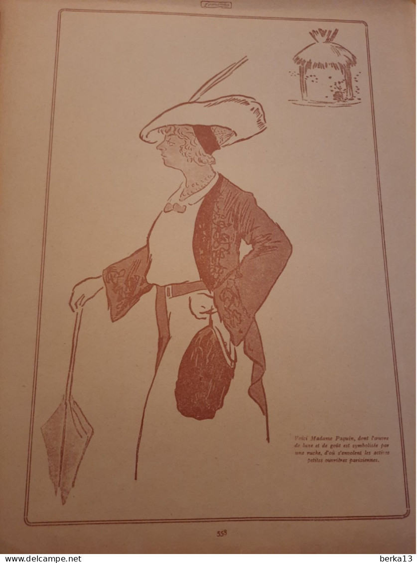 SEM à La Mer - 4 Pages Revue Fémina Du 1er Octobre 1912 - Collections